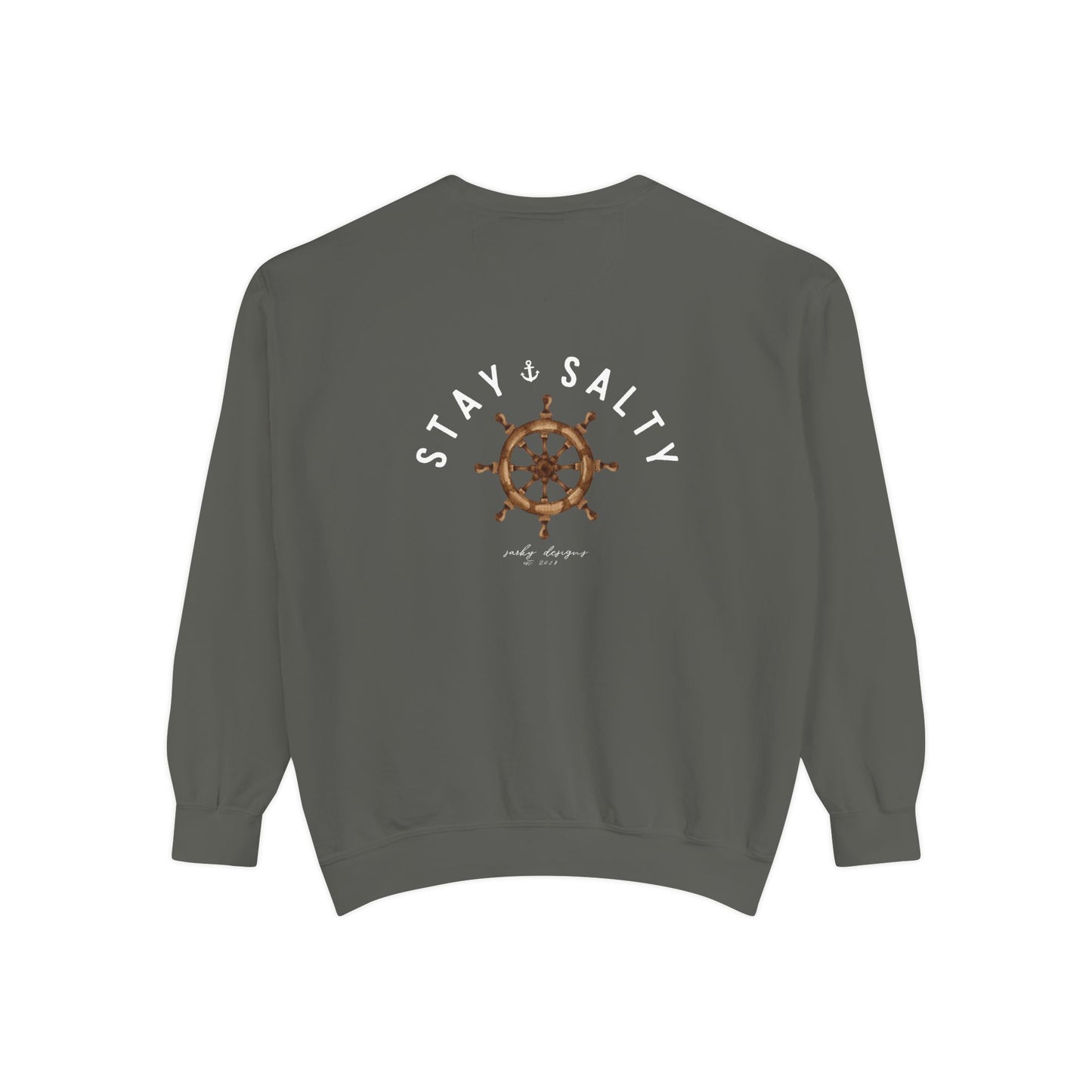 NAUTICAL WHEEL STAY SALTY CREW