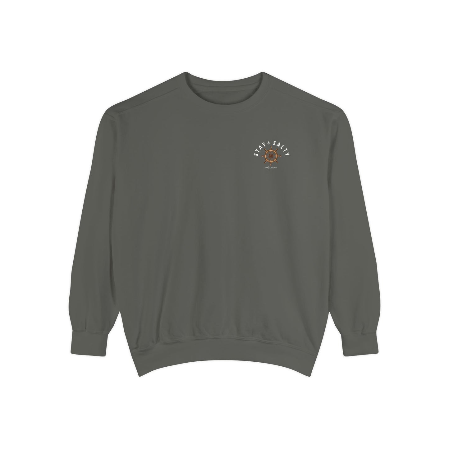 NAUTICAL WHEEL STAY SALTY CREW
