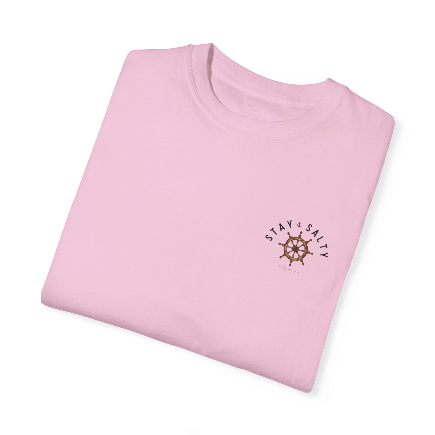 NAUTICAL WHEEL STAY SALTY TEE