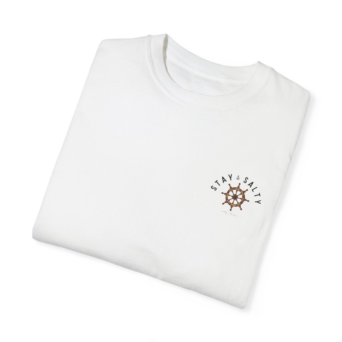 NAUTICAL WHEEL STAY SALTY TEE