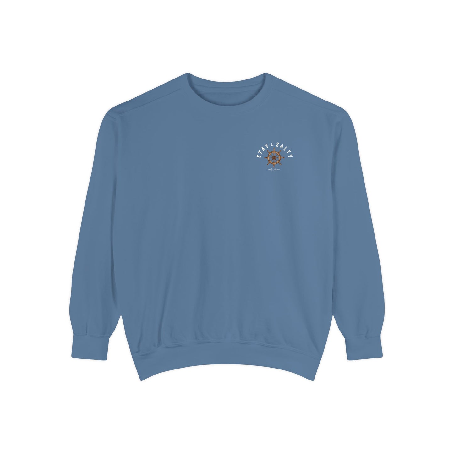 NAUTICAL WHEEL STAY SALTY CREW