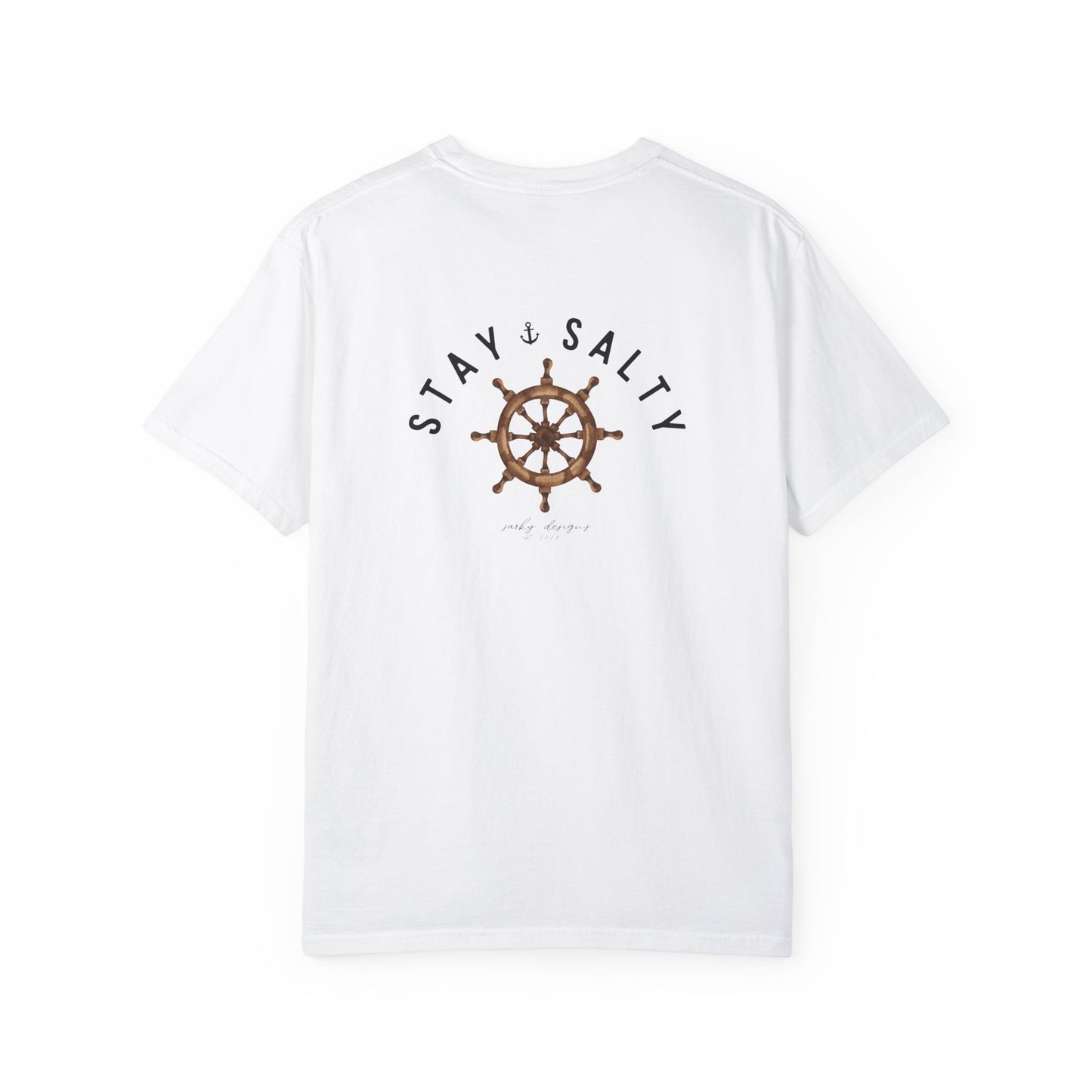 NAUTICAL WHEEL STAY SALTY TEE