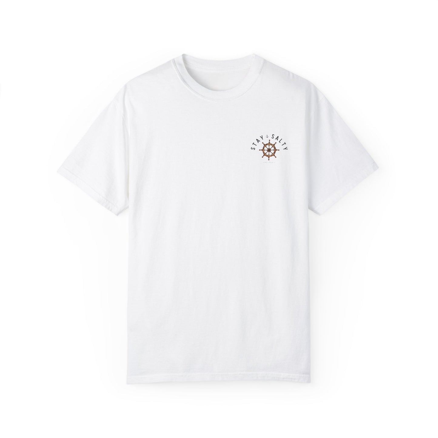 NAUTICAL WHEEL STAY SALTY TEE