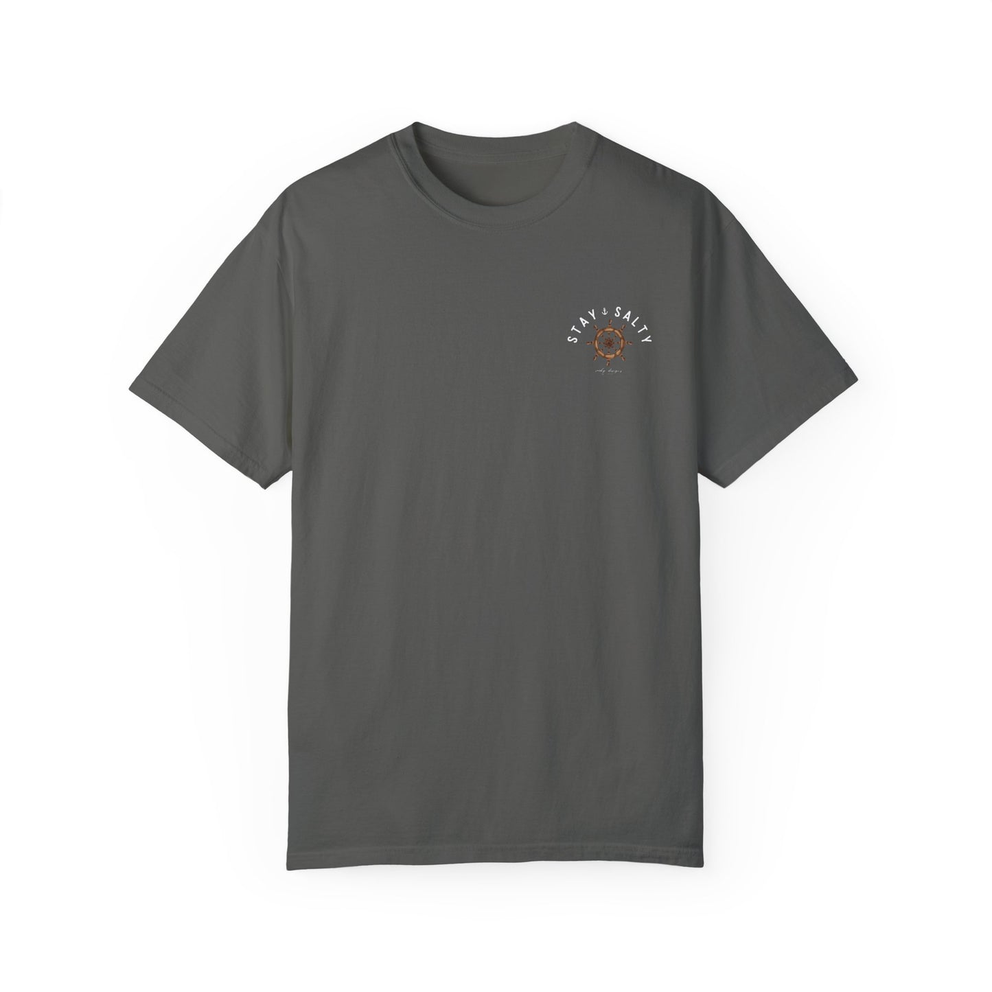 NAUTICAL WHEEL STAY SALTY TEE