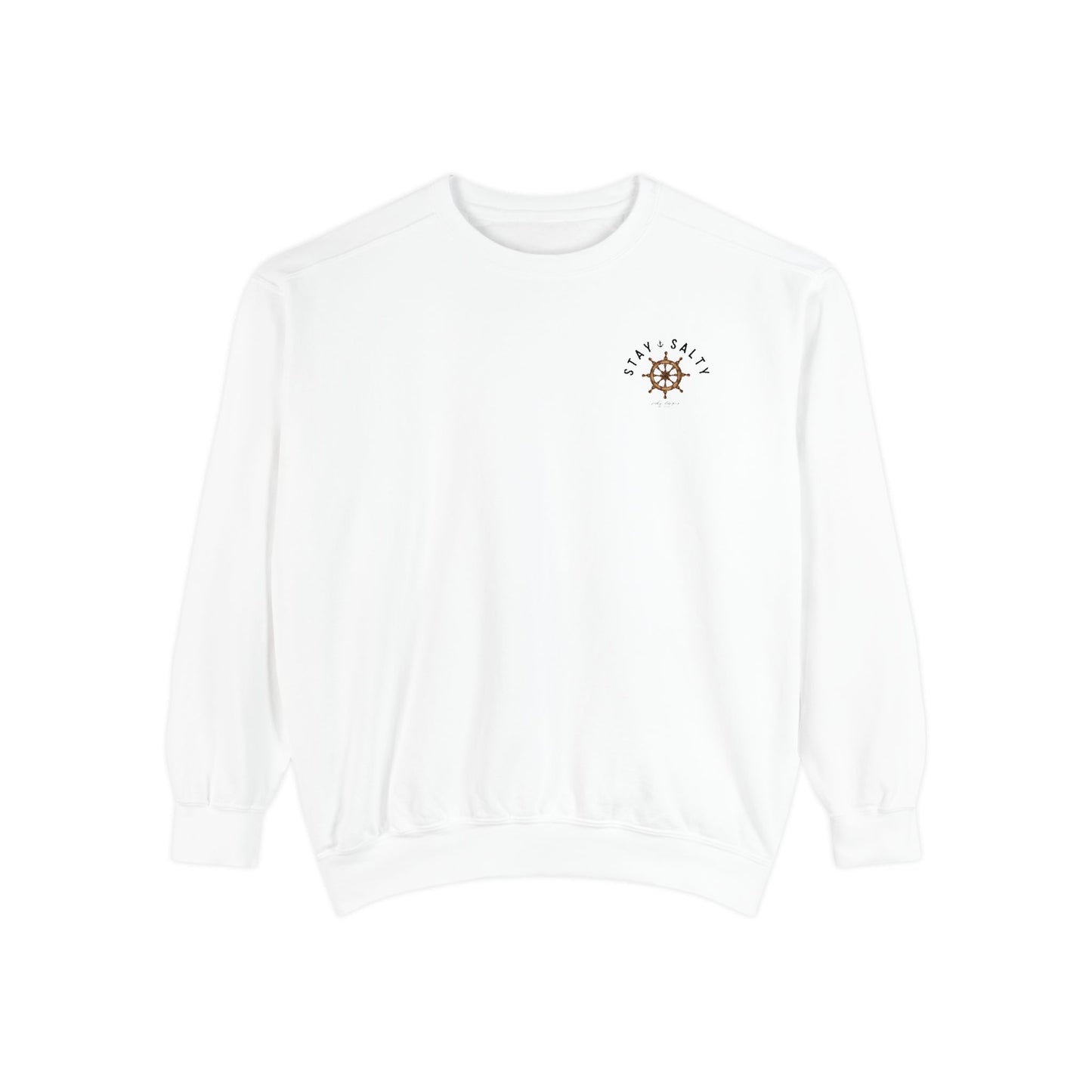 NAUTICAL WHEEL STAY SALTY CREW