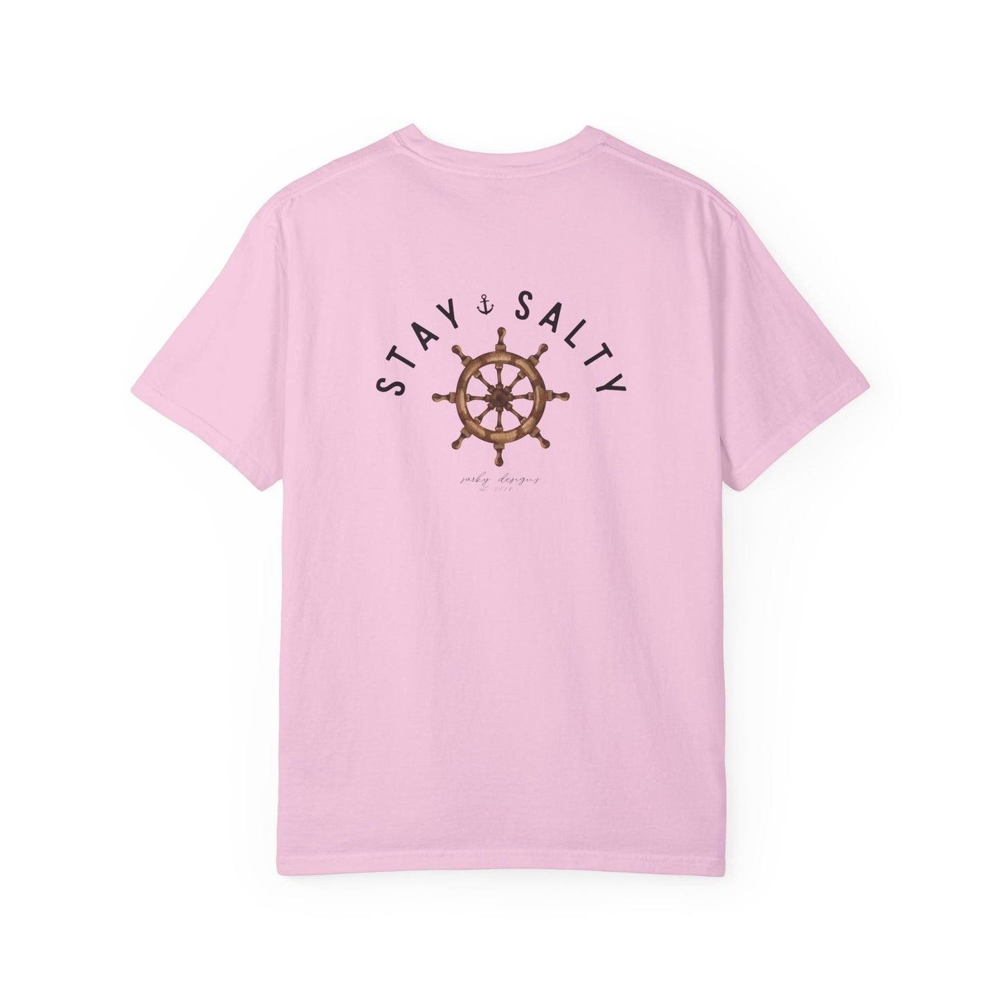 NAUTICAL WHEEL STAY SALTY TEE