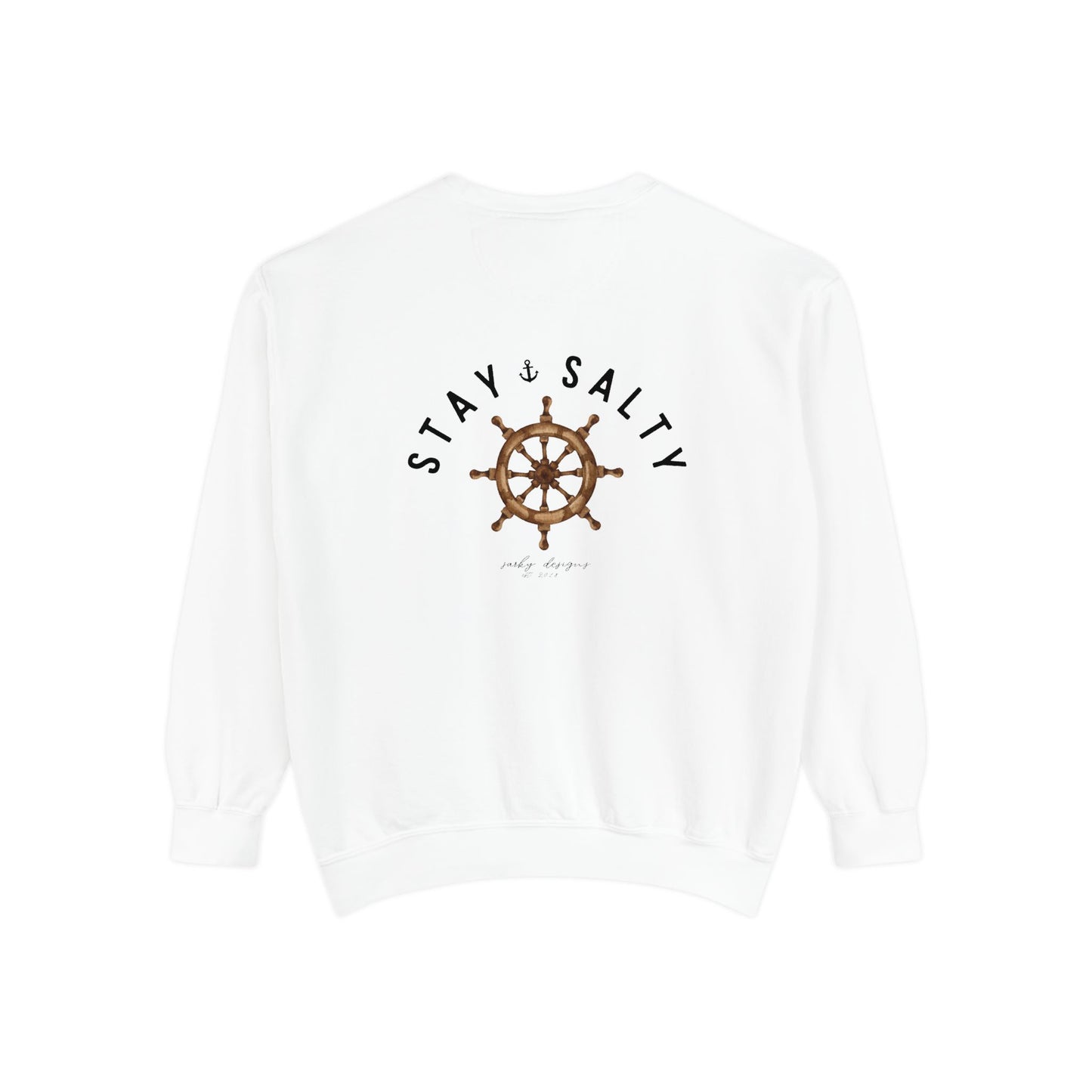 NAUTICAL WHEEL STAY SALTY CREW